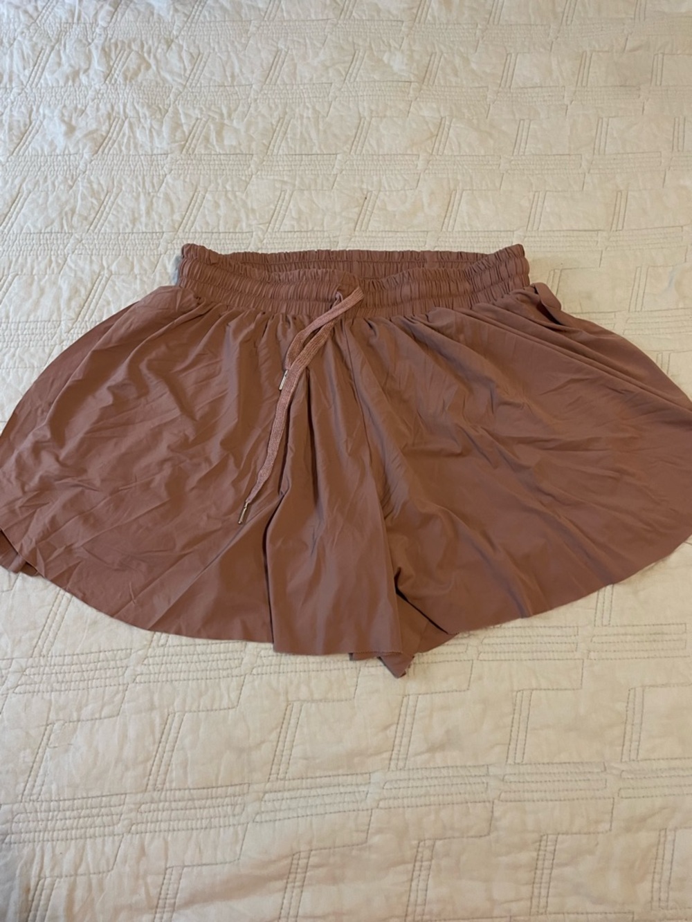 Women’s Drawstring Lounge Shorts in Dusty Rose super soft material